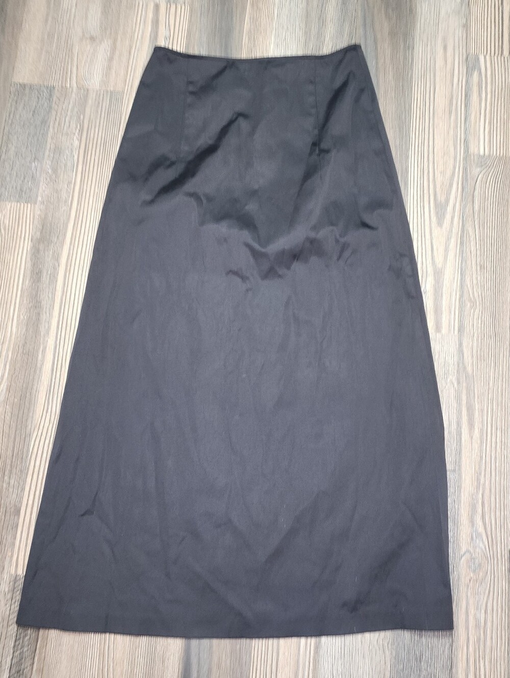Vintage Express Maxi Skirt Black Sz 5/6 Straight 90s Y2K Long